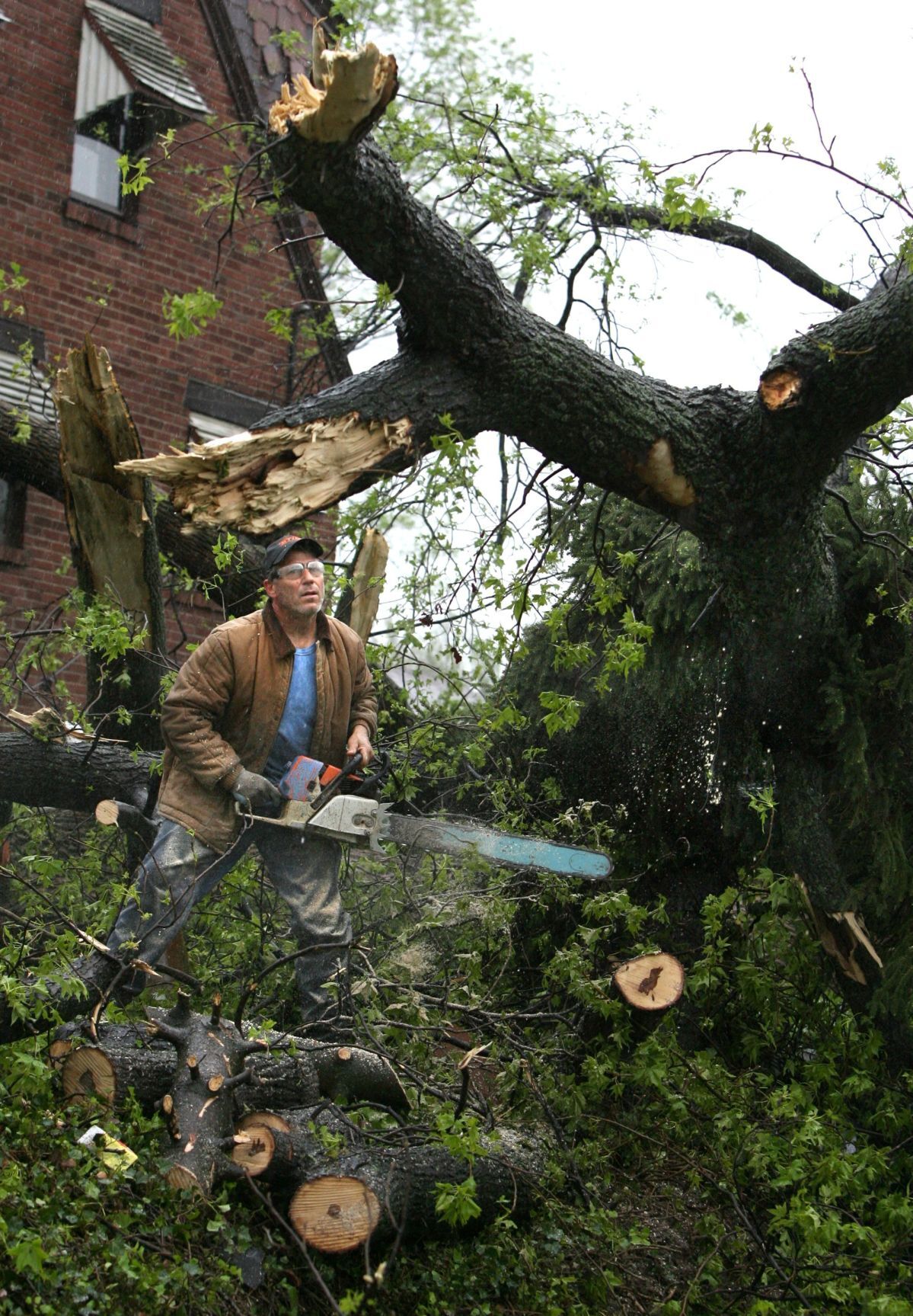 Tornado damage in Ferguson